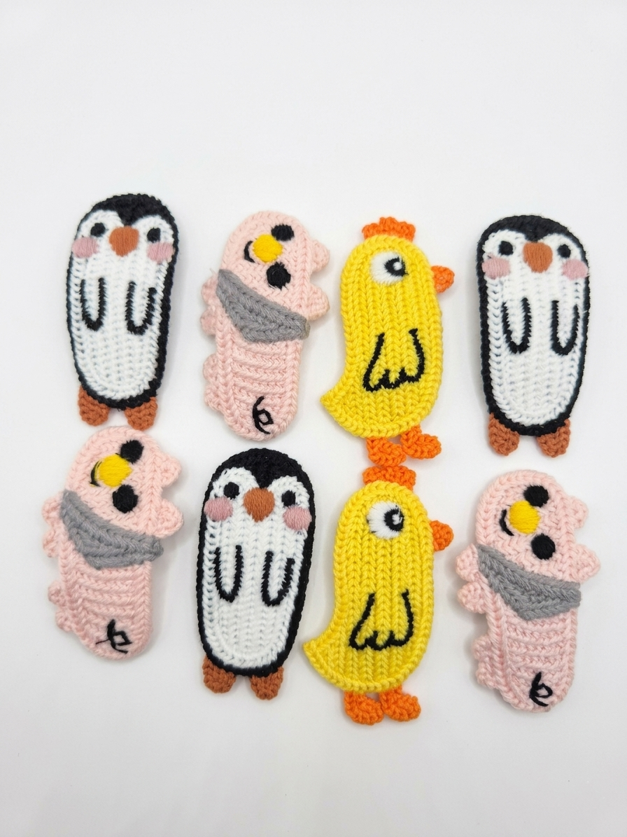 Crochet Cartoon Animal Hair Clip