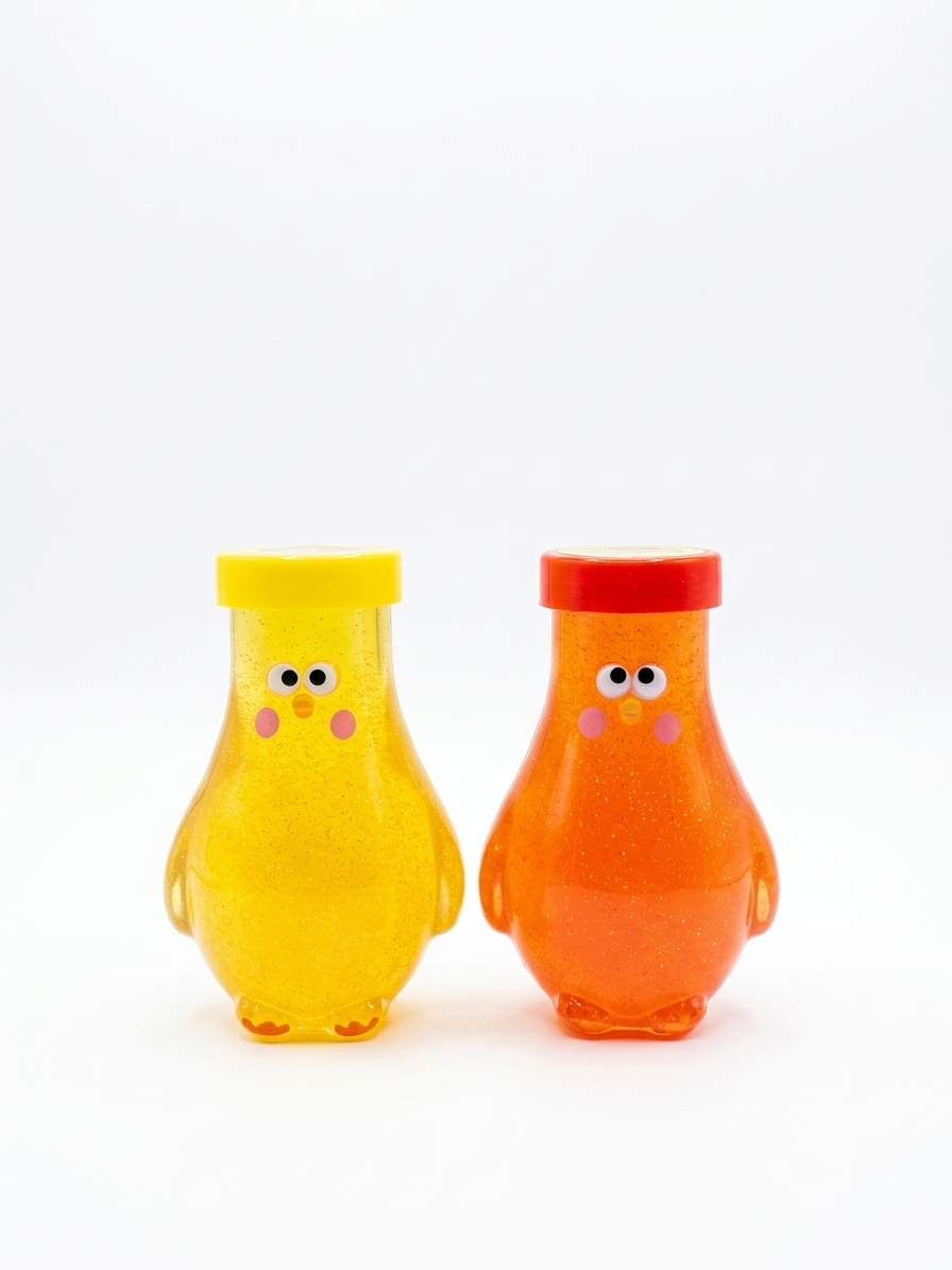 Hen Shape Glitter Slime Bottle
