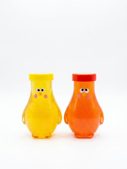 Hen Shape Glitter Slime Bottle