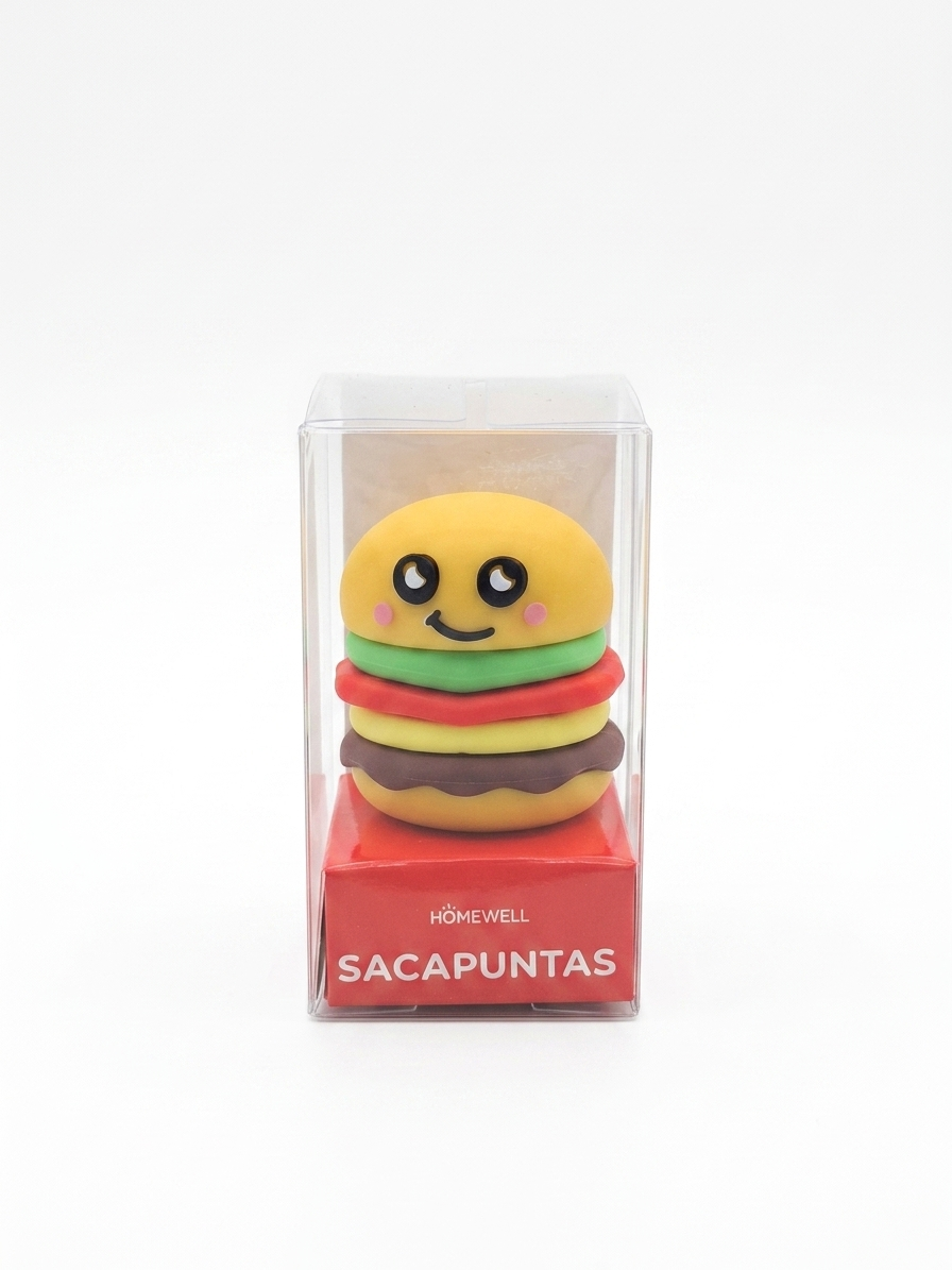 Homewell Burger and French Fries Shaped Novelty Pencil Sharpener