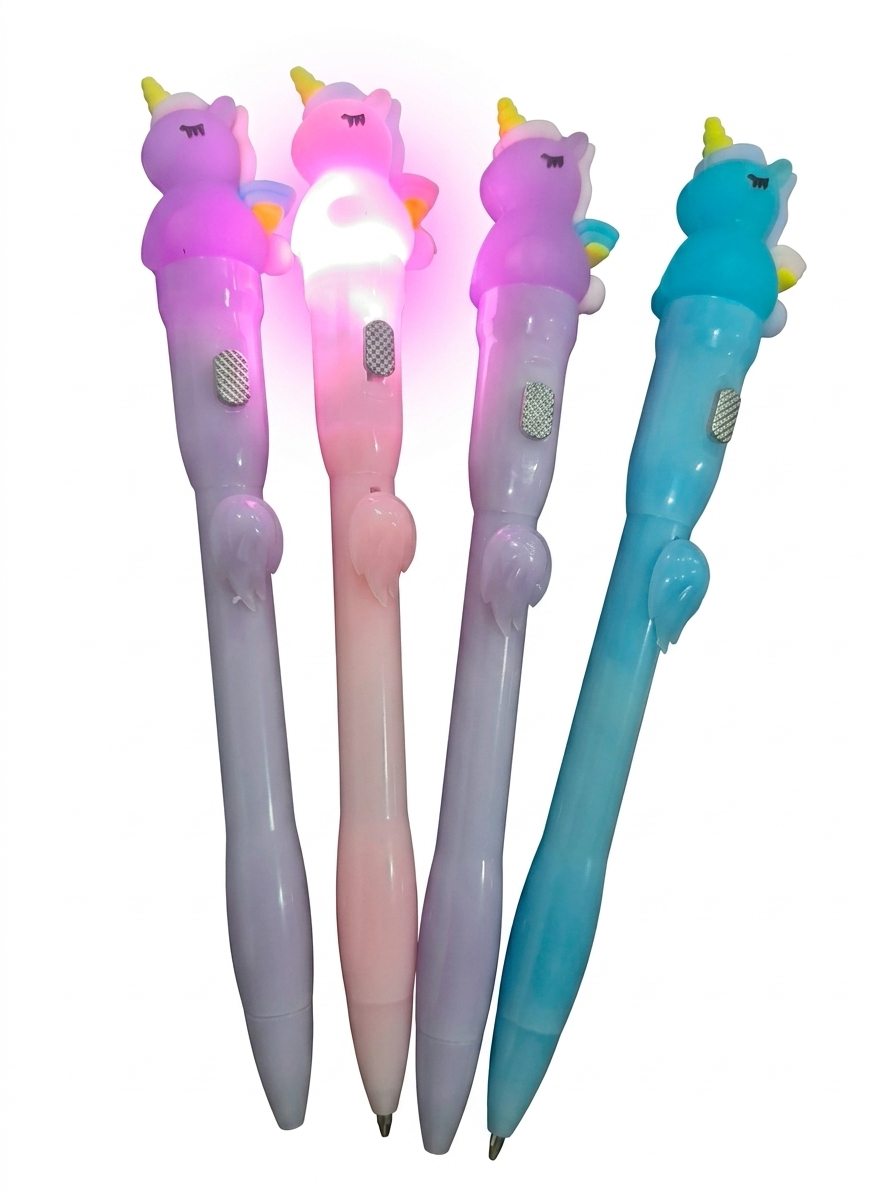 LED Light Up Unicorn Pen