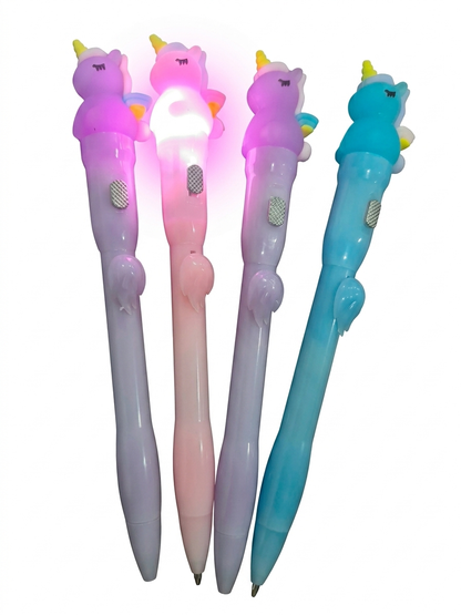 LED Light Up Unicorn Pen