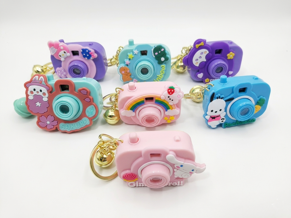 Cute Cartoon Mini Projector Camera Keychain