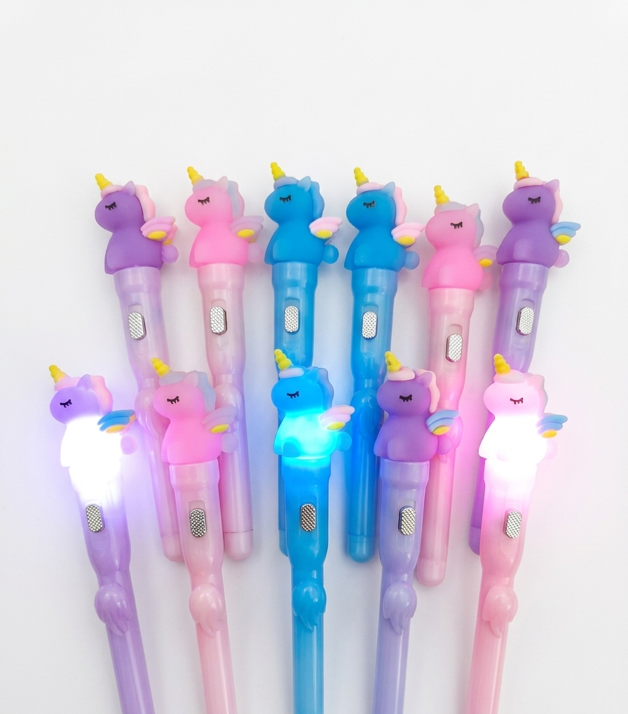 LED Light Up Unicorn Pen
