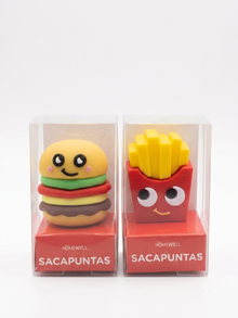 Homewell Burger and French Fries Shaped Novelty Pencil Sharpener