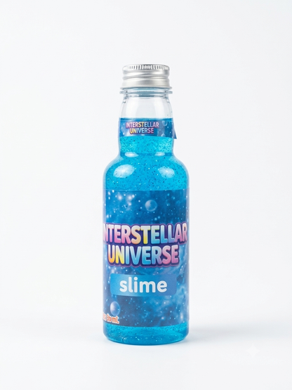 Interstellar Universe Galaxy Glitter Slime Bottle