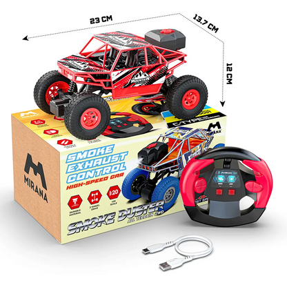Mirana Smoke Duster Off-Road RC Monster Truck, Smoke + Light + Boost 1:20 Scale