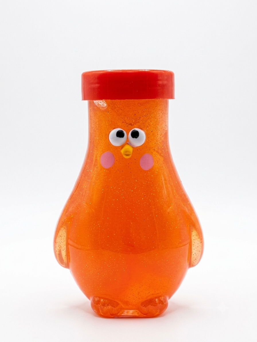 Hen Shape Glitter Slime Bottle