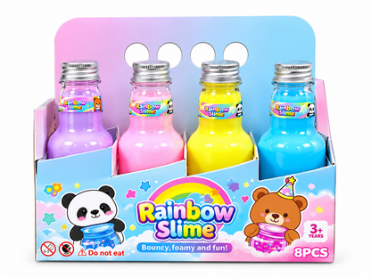 Rainbow Slime Bottle – Bouncy Foamy Pastel Slime for Kids