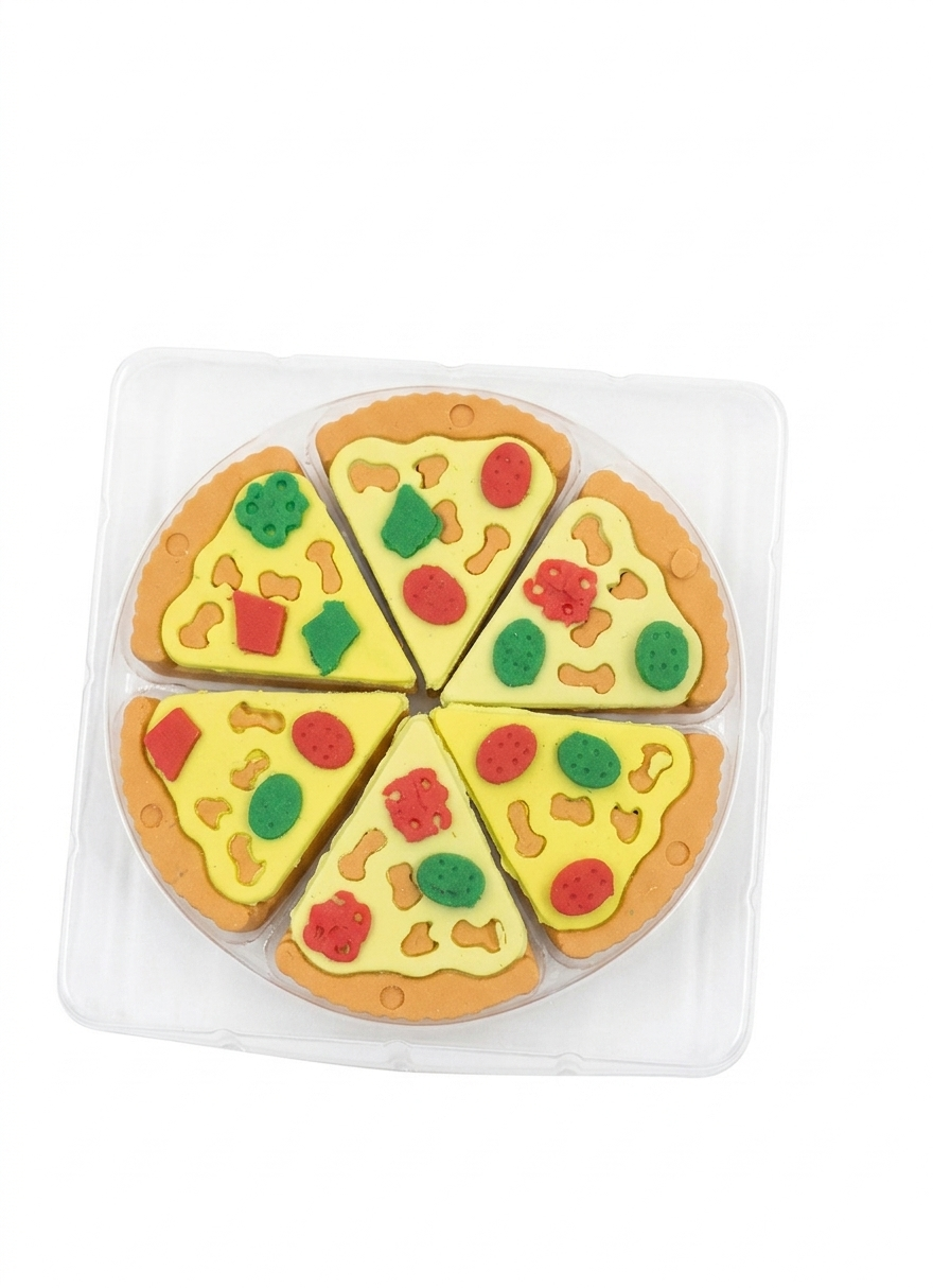 Pizza Shape Eraser For Kids