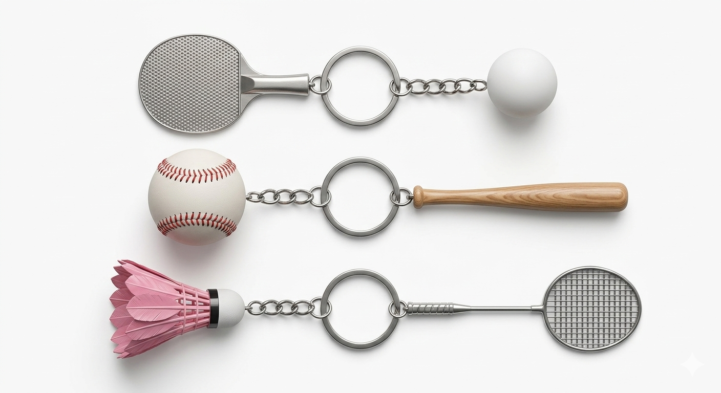 Mini Sports Keychain Set