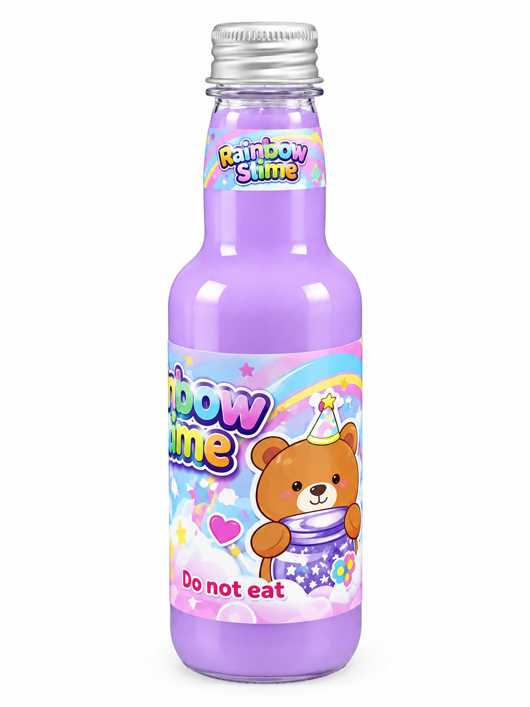 Rainbow Slime Bottle – Bouncy Foamy Pastel Slime for Kids