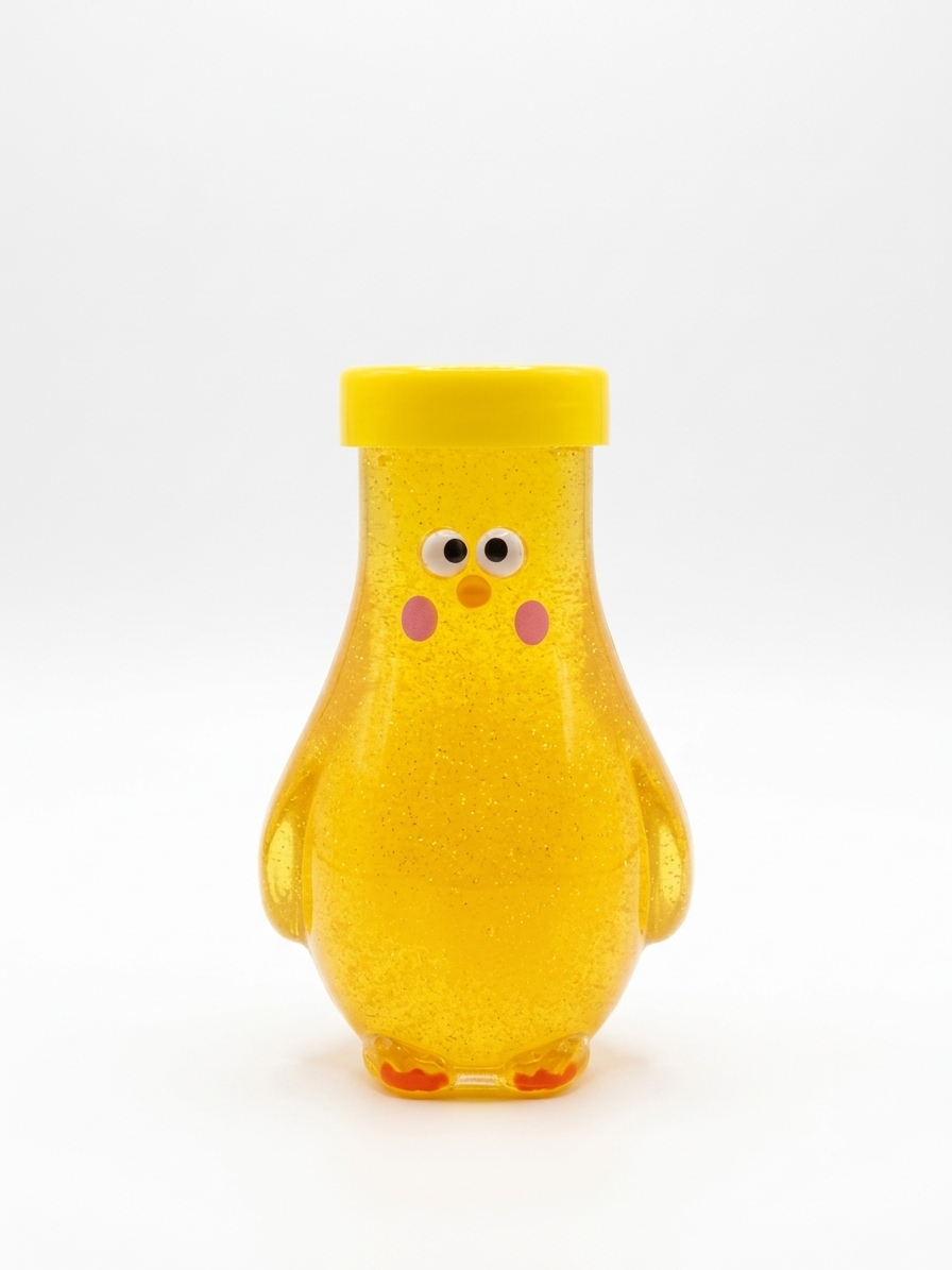 Hen Shape Glitter Slime Bottle