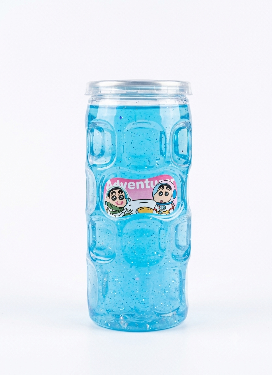 Shinchan Space Adventure Glitter Slime Bottle with Surprise Charm