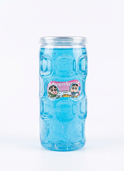 Shinchan Space Adventure Glitter Slime Bottle with Surprise Charm