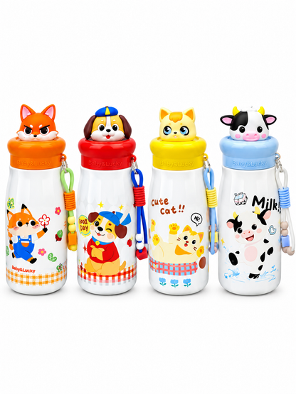 Animal Cartoon Stainless Steel Water Bottle 500ml