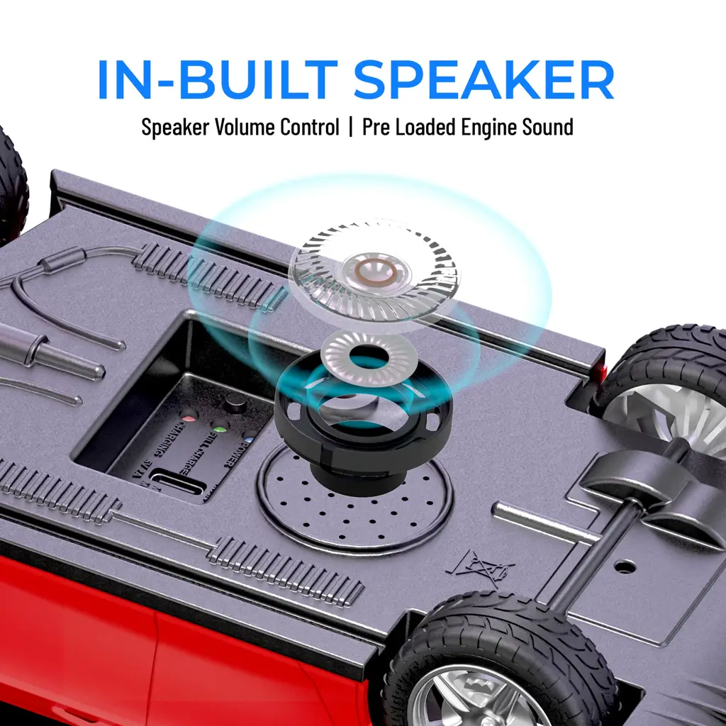 Mirana Tracer RC Car with Bluetooth Speaker & App Control