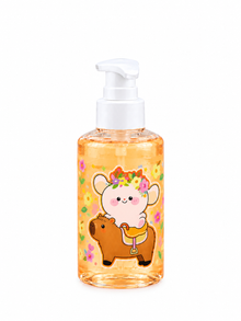 Bear and Capybara Glitter Slime Pump Bottle