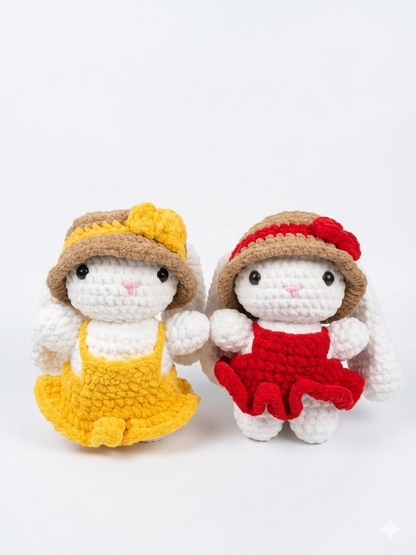 Handcrafted Crochet Kawaii Bunny Soft Toy