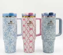 Stanley Love Shack Fancy Bow & Floral Print Quencher Tumbler Leakproof 900ml