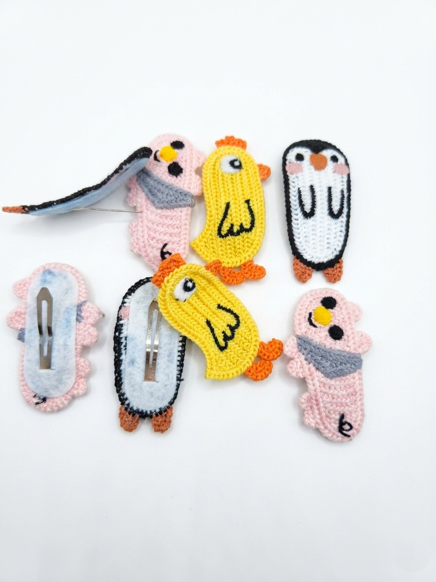 Crochet Cartoon Animal Hair Clip