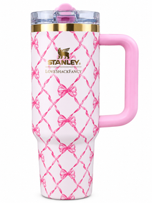 Stanley Love Shack Fancy Bow & Floral Print Quencher Tumbler Leakproof 900ml