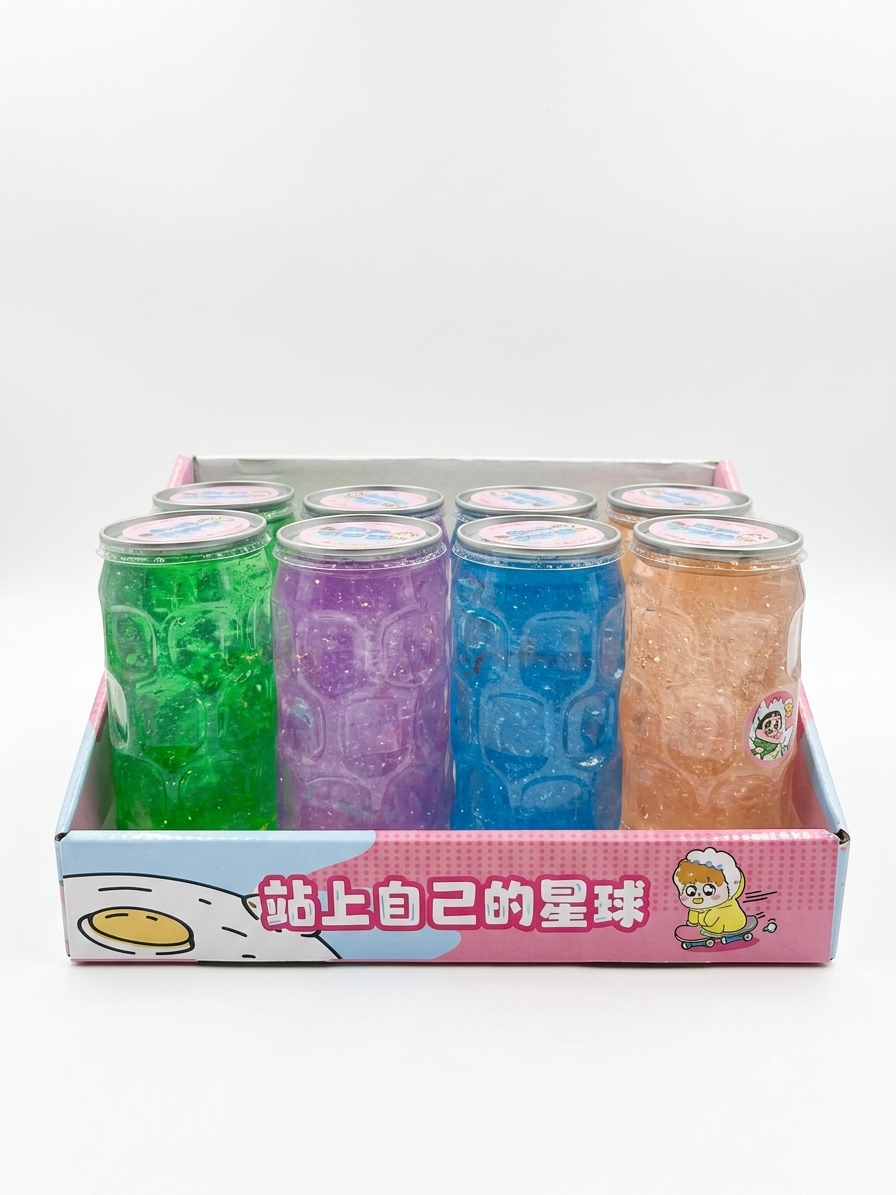 Shinchan Space Adventure Glitter Slime Bottle with Surprise Charm