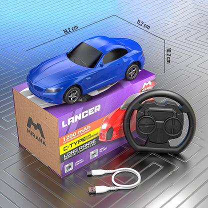 Mirana Lancer 1:24 Scale RC Racing Car with Steering Wheel Remote