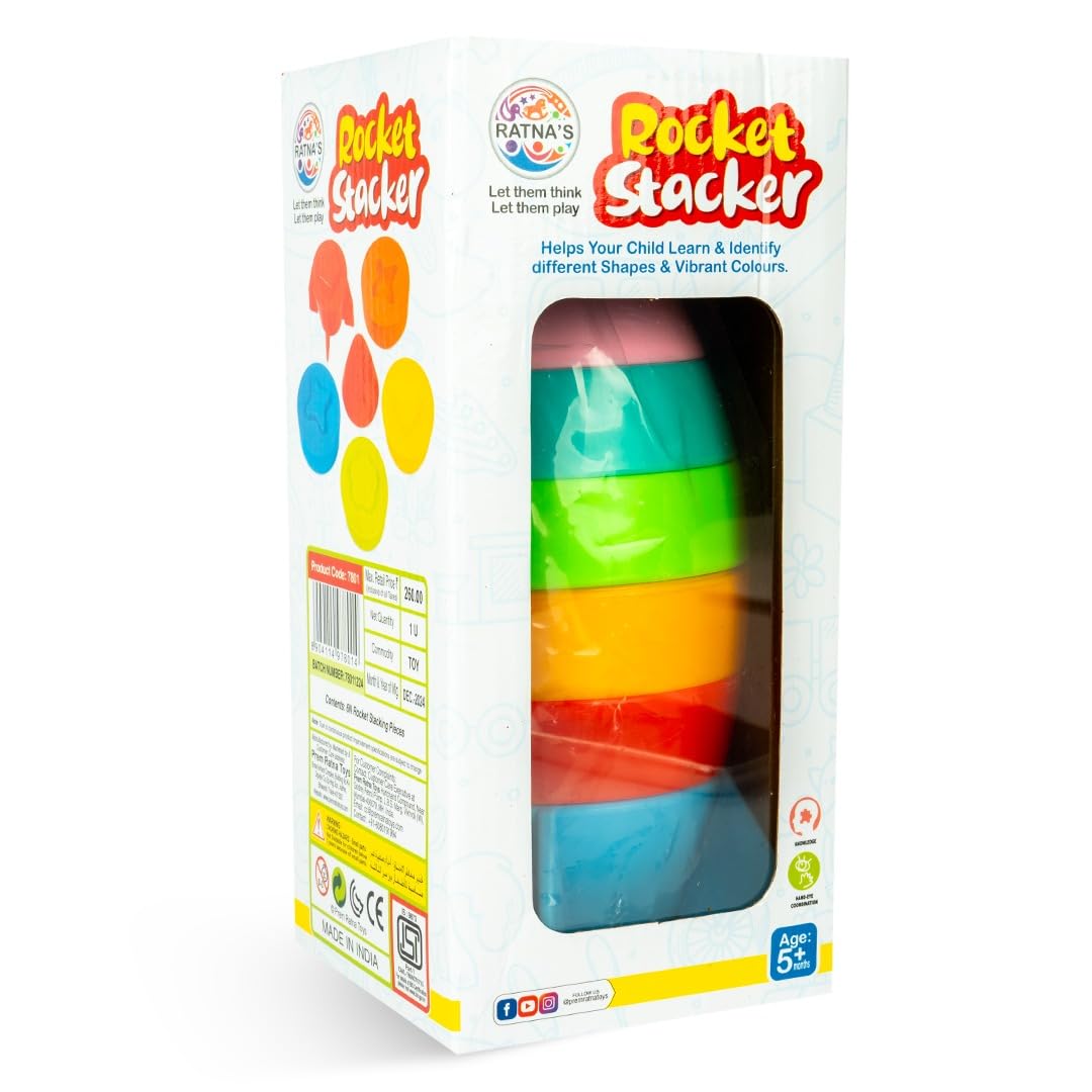 Ratna's Rocket Stacker Educational Toy (5+ Years)