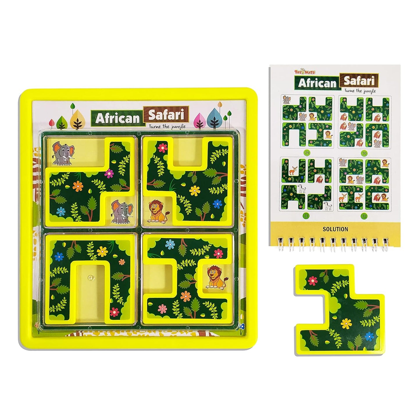 toymate African Safari - A Smart Fun Activity Games Toys Brain IQ Development Puzzles for Kids 4 5 6 7 8 (African Safari)