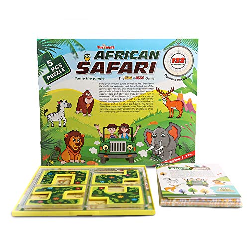 toymate African Safari - A Smart Fun Activity Games Toys Brain IQ Development Puzzles for Kids 4 5 6 7 8 (African Safari)