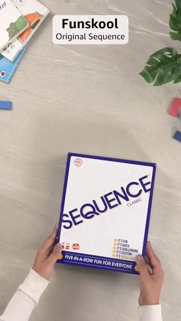 Funskool The Original Sequence, Strategy Game, Card Game, Board Game for Kids, Adults, Families, Educational, 2 to 12 Players, Family Fun, Activity Toy for Childrens, Gift Set for Kid, Ages 7+ Years