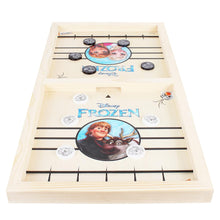 Skoodle Sling Puck Game Board String Hockey Toy (Frozen) Portable Table Interactive Board Game for Kids & Adults, Desktop Board Game for All Age Group