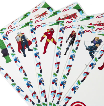 SKOODLE Marvel Avengers Colouring Frames for Kids - DIY, Fun Filled Colouring/Painting Sheets, Specially Crafted to Enhance Play & Colouring Experience (6 Sheets + 12 Color Sticks + 6 Strings)