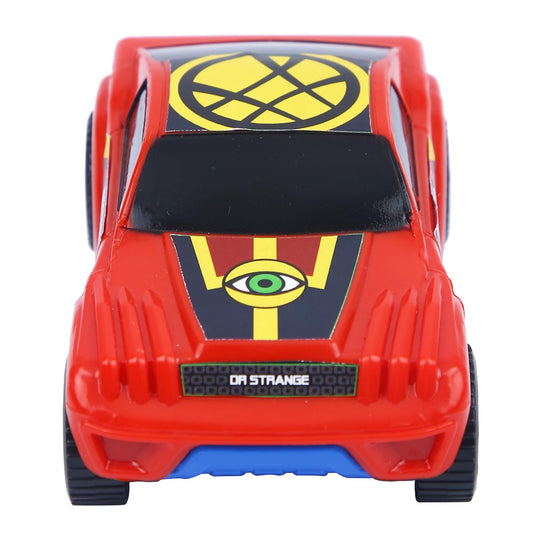 SKOODLE Marvel Dr. Strange Edition - Pull-Back Hyper Car for Kids, Marvel Inspired Toy Cars with Sturdy and Long-Lasting Construction, Enhances Motor Skills and Fun Vehicle Toy for Gifting - Red