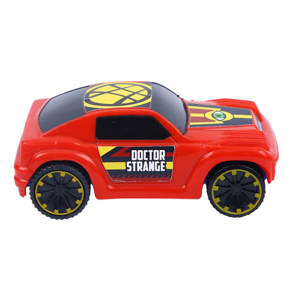 SKOODLE Marvel Dr. Strange Edition - Pull-Back Hyper Car for Kids, Marvel Inspired Toy Cars with Sturdy and Long-Lasting Construction, Enhances Motor Skills and Fun Vehicle Toy for Gifting - Red