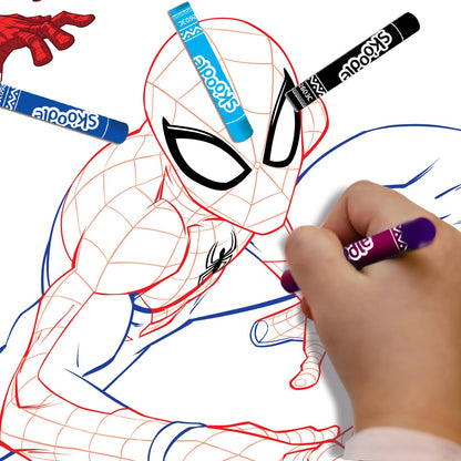 Skoodle Marvel Spiderman Colouring Frames for Kids, Specially Crafted to Enhance Play & Colouring Experience