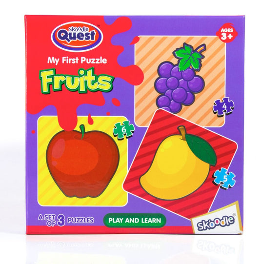 Skoodle My First Puzzle Fruits for 3 Old Kids and Above