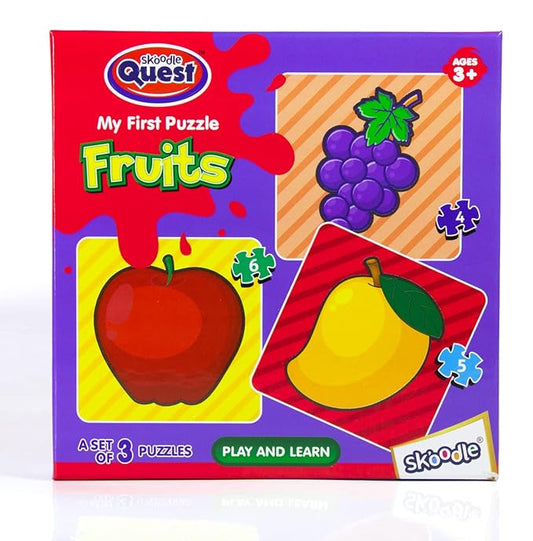 Skoodle My First Puzzle Fruits for 3 Old Kids and Above