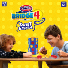 Skoodle Quest Bridge 4 Twist & Turn Tower Board Game Strike 4 Stacking Game for Kids & Adults Drop Connect & Match Puzzle 2 Player Toys for Kids Fun Family Game Age 6+