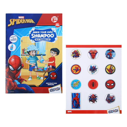 Skoodle Spiderman - Make Your Own Fresh Shampoo, Educational DIY Activity Toy Kit for Ages 8+, Creative Learning Games for Growing Children