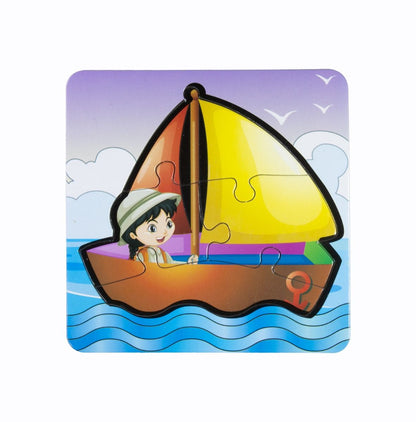 Skoodle Transport Jigsaw Puzzle for Kids, Educational Learning Toys for Toddlers, for Girls and Boys, First Puzzle Transport for 3 Old Kids and Above