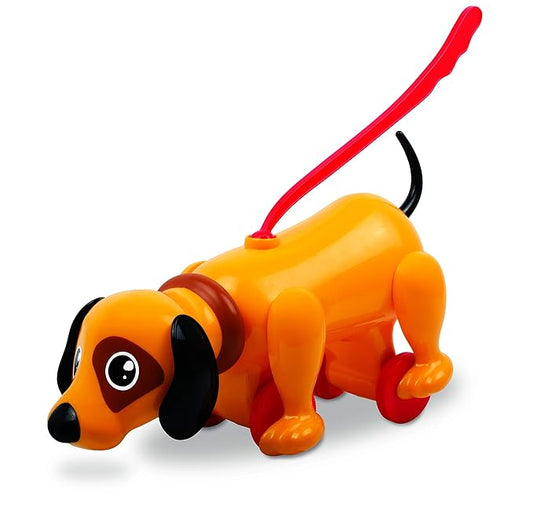 Funskool Giggles - Sniffy The Dog , Pull along toy , Head bobs,Tail wags,Encourages Walking , Toy for 1 year old, Infant and Preschool Toys, 12 months & above