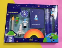 Space Writing Stationery Set Pencils, Erasers, Sharpener, Notebook and More