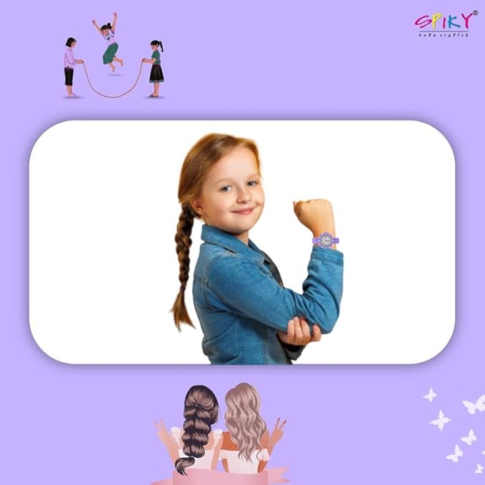 SPIKY Round Stylish Analog Watch for Kids | Rotating Bezel, Separate Minutes Display | 30M Water Resistant | Textured & Soft Silicone Strap | Best Birthday Gift Wrist Watches for Boys & Girls | Age 2-12 yrs
