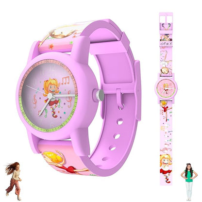 SPIKY Analog Kids Watch | Sports Theme Floral Printed Dial & Strap | Unbreakable TPU Strap | 30M Water Resistant, Fun & Stylish Watch | Best Birthday Gift for Boy and Girls | Suitable for 2 to 8 Years