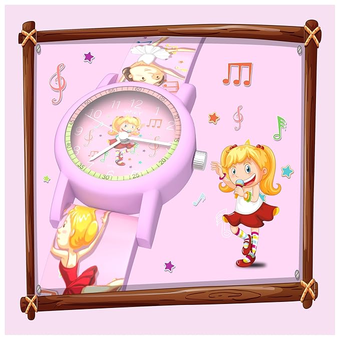 SPIKY Analog Kids Watch | Sports Theme Floral Printed Dial & Strap | Unbreakable TPU Strap | 30M Water Resistant, Fun & Stylish Watch | Best Birthday Gift for Boy and Girls | Suitable for 2 to 8 Years