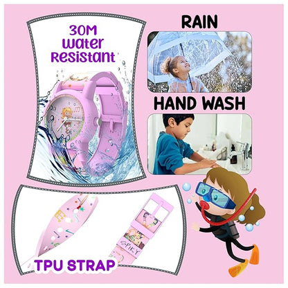 SPIKY Analog Kids Watch | Sports Theme Floral Printed Dial & Strap | Unbreakable TPU Strap | 30M Water Resistant, Fun & Stylish Watch | Best Birthday Gift for Boy and Girls | Suitable for 2 to 8 Years