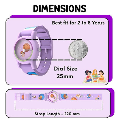 SPIKY Analog Kids Watch | Sports Theme Floral Printed Dial & Strap | Unbreakable TPU Strap | 30M Water Resistant, Fun & Stylish Watch | Best Birthday Gift for Boy and Girls | Suitable for 2 to 8 Years