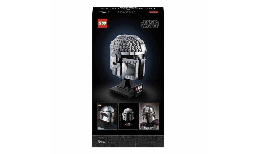 LEGO Star Wars The Mandalorian Helmet 75328 Building Kit for Adults; Collectible Brick-Built Display Model